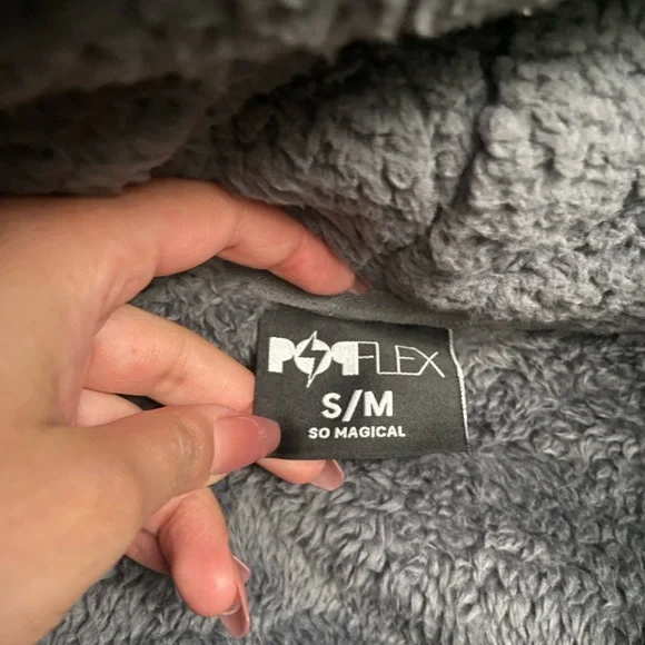 POPFLEX Charcoal Sherpa Jacket - Picture 2 of 3